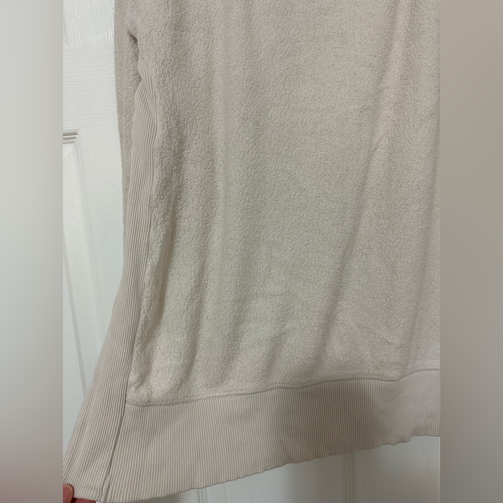Aerie Chilled Out Crewneck Sweater Cream, Small - Picture 5 of 7